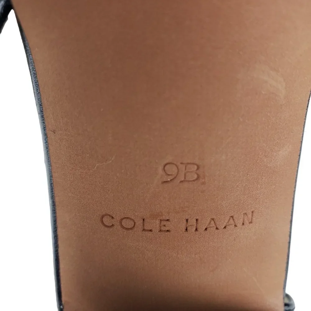 Cole Haan Emilee Black Leather Cutout Pump 9B Excellent Condition - Picture 12 of 16
